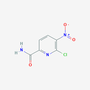 molecular formula C6H4ClN3O3 B12495960 6-Chloro-5-nitropicolinamide 