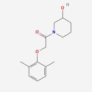 molecular formula C15H21NO3 B12495966 2-(2,6-Dimethylphenoxy)-1-(3-hydroxypiperidin-1-yl)ethanone 