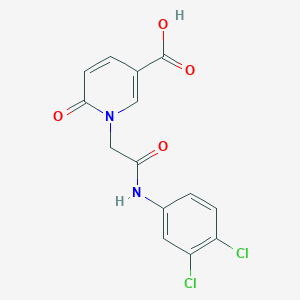 1-{2-[(3,4-Dichlorophenyl)amino]-2-oxoethyl}-6-oxo-1,6-dihydropyridine-3-carboxylic acid