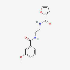 molecular formula C15H16N2O4 B12496004 N-(2-{[(3-methoxyphenyl)carbonyl]amino}ethyl)furan-2-carboxamide 