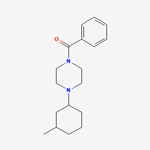 molecular formula C18H26N2O B12496011 [4-(3-Methylcyclohexyl)piperazin-1-yl](phenyl)methanone 