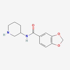 molecular formula C13H16N2O3 B12496022 N-(piperidin-3-yl)-1,3-benzodioxole-5-carboxamide 