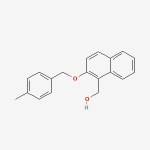 molecular formula C19H18O2 B12496030 {2-[(4-Methylbenzyl)oxy]naphthalen-1-yl}methanol 