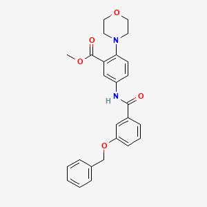 Methyl 5-({[3-(benzyloxy)phenyl]carbonyl}amino)-2-(morpholin-4-yl)benzoate