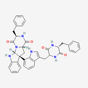 molecular formula C40H36N6O4 B1249607 Asperazine 
