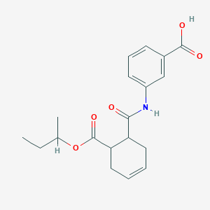 3-[({6-[(Butan-2-yloxy)carbonyl]cyclohex-3-en-1-yl}carbonyl)amino]benzoic acid