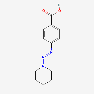 4-[(E)-piperidin-1-yldiazenyl]benzoic acid