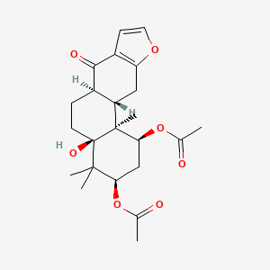 molecular formula C23H30O7 B1249610 norcaesalpinin B 