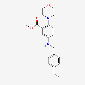 Methyl 5-[(4-ethylbenzyl)amino]-2-(morpholin-4-yl)benzoate