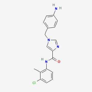 1-(4-aminobenzyl)-N-(3-chloro-2-methylphenyl)-1H-imidazole-4-carboxamide