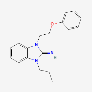 1-(2-Phenoxyethyl)-3-propyl-1,3-dihydro-2H-benzimidazol-2-imine