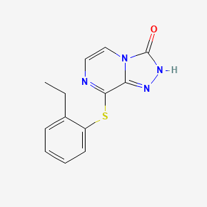 8-[(2-ethylphenyl)sulfanyl][1,2,4]triazolo[4,3-a]pyrazin-3(2H)-one