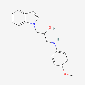 molecular formula C18H20N2O2 B12496158 1-(1H-indol-1-yl)-3-[(4-methoxyphenyl)amino]propan-2-ol 