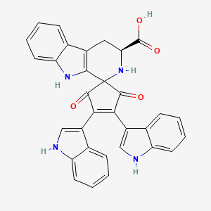 molecular formula C32H22N4O4 B1249616 Pityriarubin A 