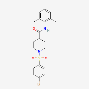 1-[(4-bromophenyl)sulfonyl]-N-(2,6-dimethylphenyl)piperidine-4-carboxamide