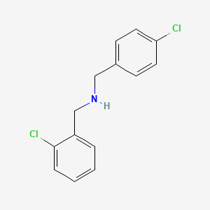 molecular formula C14H13Cl2N B12496197 N-(4-chlorobenzyl)-1-(2-chlorophenyl)methanamine 