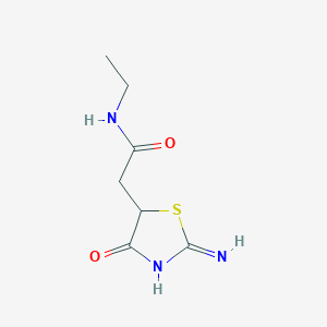 2-(2-Amino-4-oxo-4,5-dihydrothiazol-5-yl)-N-ethylacetamide