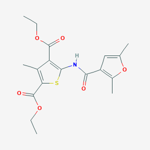 Diethyl 5-{[(2,5-dimethylfuran-3-yl)carbonyl]amino}-3-methylthiophene-2,4-dicarboxylate