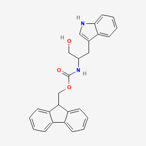 9H-Fluoren-9-ylmethyl N-[1-hydroxy-3-(1H-indol-3-YL)propan-2-YL]carbamate