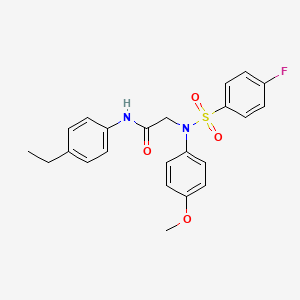 N-(4-ethylphenyl)-N~2~-[(4-fluorophenyl)sulfonyl]-N~2~-(4-methoxyphenyl)glycinamide