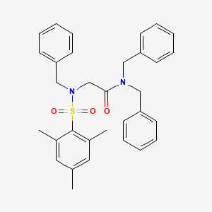 N,N,N~2~-tribenzyl-N~2~-[(2,4,6-trimethylphenyl)sulfonyl]glycinamide