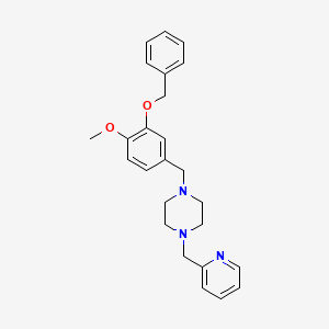 1-[3-(Benzyloxy)-4-methoxybenzyl]-4-(pyridin-2-ylmethyl)piperazine