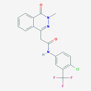 N-[4-chloro-3-(trifluoromethyl)phenyl]-2-(3-methyl-4-oxo-phthalazin-1-yl)acetamide