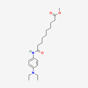 molecular formula C21H34N2O3 B12496295 Methyl 10-{[4-(diethylamino)phenyl]amino}-10-oxodecanoate 