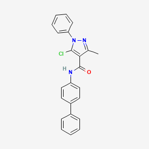 N-(biphenyl-4-yl)-5-chloro-3-methyl-1-phenyl-1H-pyrazole-4-carboxamide