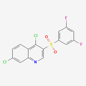 4,7-Dichloro-3-[(3,5-difluorophenyl)sulfonyl]quinoline