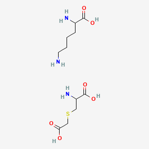 molecular formula C11H23N3O6S B12496349 Carbocisteine; lysine 