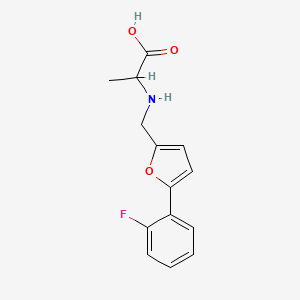 N-{[5-(2-fluorophenyl)-2-furyl]methyl}alanine