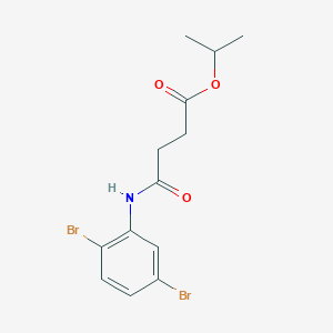 Propan-2-yl 4-[(2,5-dibromophenyl)amino]-4-oxobutanoate