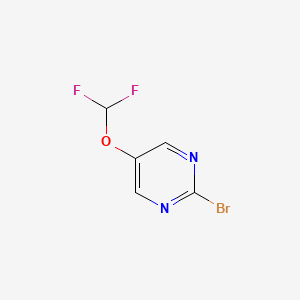 molecular formula C5H3BrF2N2O B12496409 2-Bromo-5-(difluoromethoxy)pyrimidine 