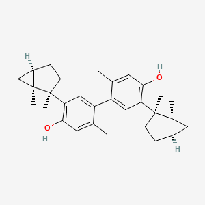 molecular formula C30H38O2 B1249641 月桂双苯 
