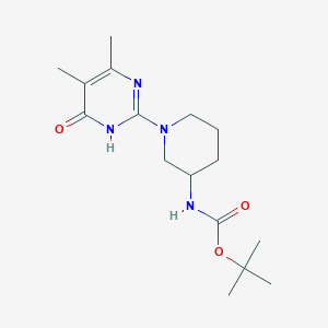 Tert-butyl [1-(4,5-dimethyl-6-oxo-1,6-dihydropyrimidin-2-yl)piperidin-3-yl]carbamate