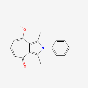 8-Methoxy-1,3-dimethyl-2-(4-methylphenyl)cyclohepta[C]pyrrol-4-one