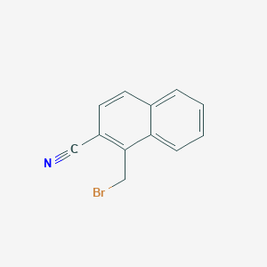 molecular formula C12H8BrN B12496465 1-(Bromomethyl)naphthalene-2-carbonitrile 