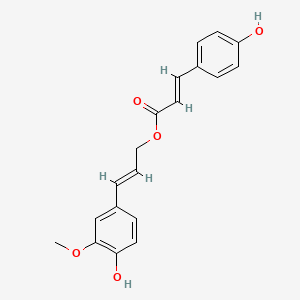 molecular formula C19H18O5 B1249651 松柏脂p-香豆酸酯 