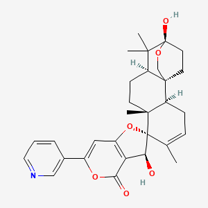 molecular formula C30H35NO6 B1249652 decaturin B 