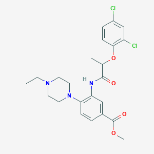 Methyl 3-{[2-(2,4-dichlorophenoxy)propanoyl]amino}-4-(4-ethylpiperazin-1-yl)benzoate