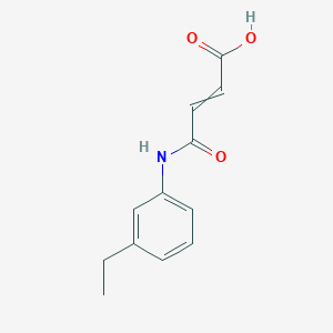 molecular formula C12H13NO3 B12496532 (2E)-3-[(3-Ethylphenyl)carbamoyl]prop-2-enoic acid 