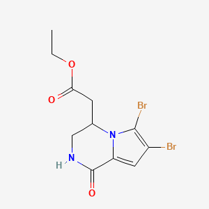 molecular formula C11H12Br2N2O3 B1249656 Hanishin 