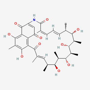 molecular formula C35H45NO10 B1249657 34a-Deoxy-rifamycin W 