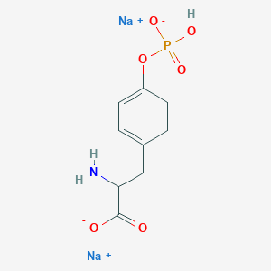 molecular formula C9H10NNa2O6P B12496597 Disodium 2-amino-3-[4-(hydrogen phosphonatooxy)phenyl]propanoate 