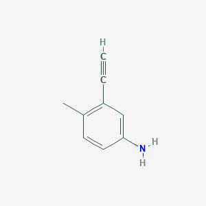 molecular formula C9H9N B124966 3-Ethynyl-4-methylaniline CAS No. 134690-40-7