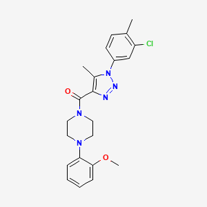 [1-(3-chloro-4-methylphenyl)-5-methyl-1H-1,2,3-triazol-4-yl][4-(2-methoxyphenyl)piperazin-1-yl]methanone