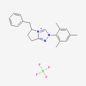 (5R)-6,7-dihydro-5-(phenylmethyl)-2-(2,4,6-trimethylphenyl)-5H-Pyrrolo[2,1-c]-1,2,4-triazolium tetrafluoroborate