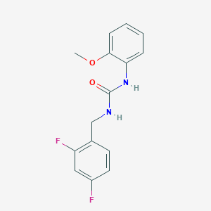 molecular formula C15H14F2N2O2 B12496620 1-(2,4-Difluorobenzyl)-3-(2-methoxyphenyl)urea 