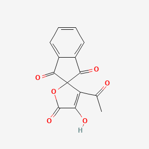 3-Acetyl-4-hydroxyspiro[furan-2,2'-indene]-1',3',5-trione